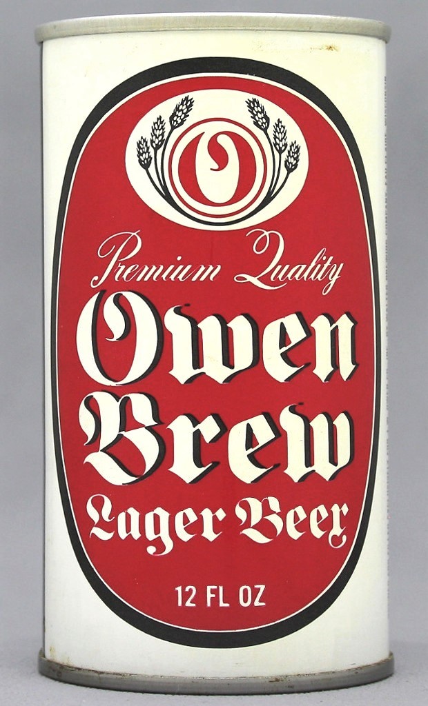 Owen Brew Lager Beer 12 Oz Tab Top Can