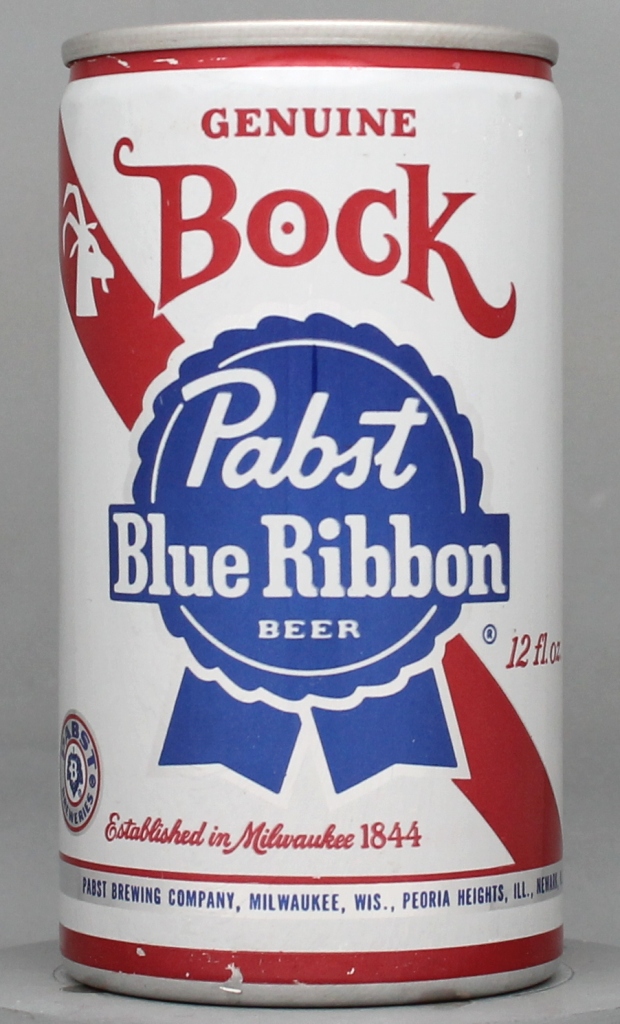 Pabst Blue Ribbon Bock 12 Oz Tab Top Can
