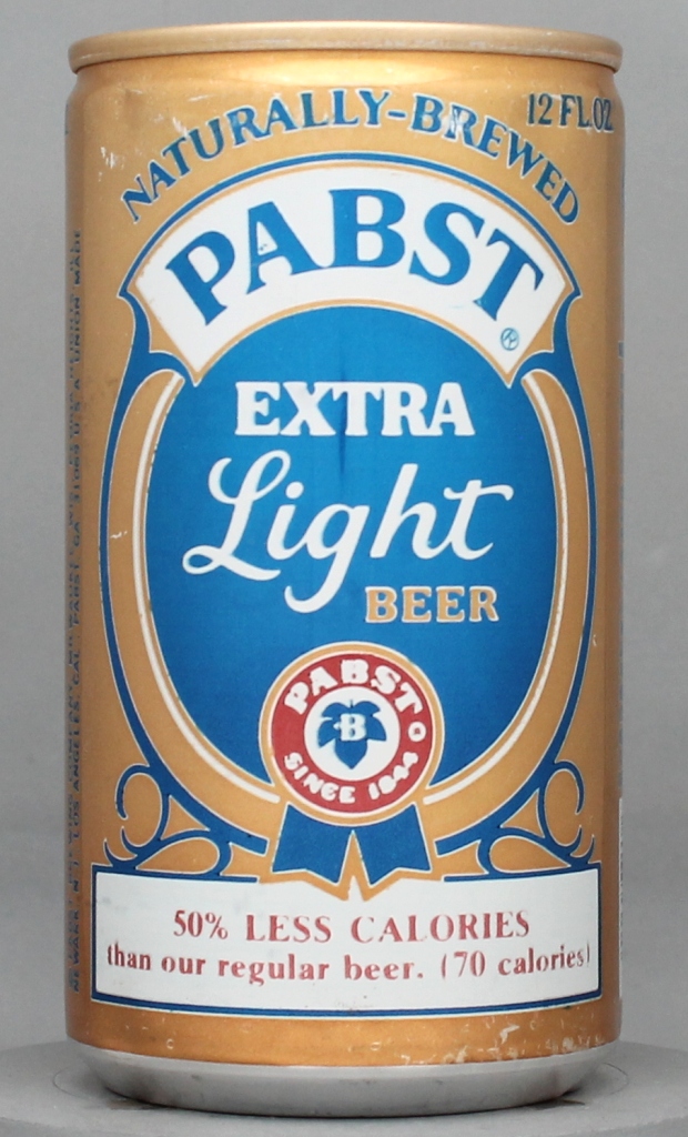 Pabst Extra Light Beer 12 Oz Tab Top Can