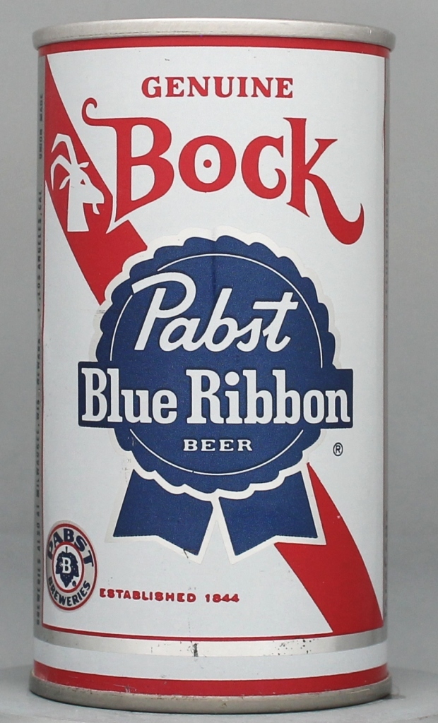 Pabst Blue Ribbon Bock 12 Oz Tab Top Can