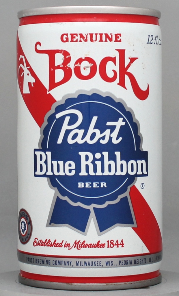 Pabst Blue Ribbon Bock 12 Oz Tab Top Can