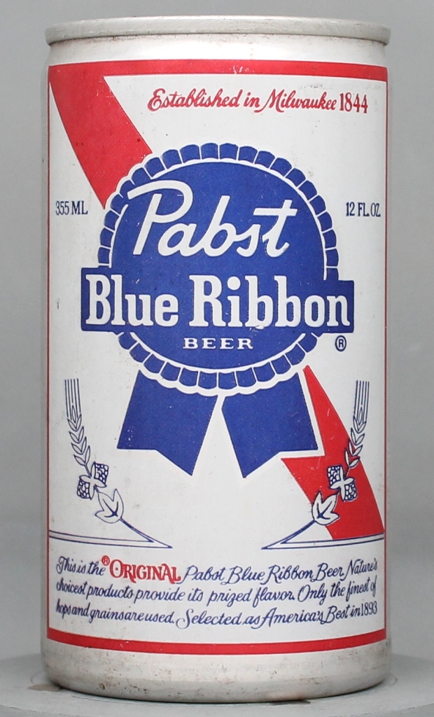 Pabst Blue Ribbon Beer 12 Oz Tab Top Can