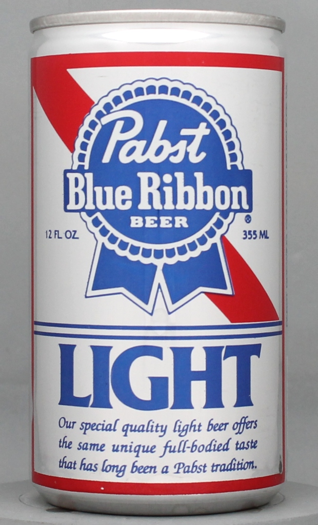 Pabst Blue Ribbon Light Beer 12 Oz Tab/Stay Top Can