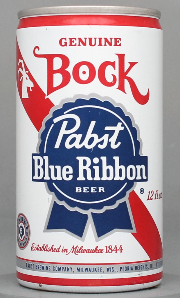 Pabst Blue Ribbon Bock 12 Oz Tab Top Can