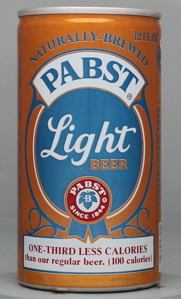 Pabst Light Beer 12 Oz Tab Top Can