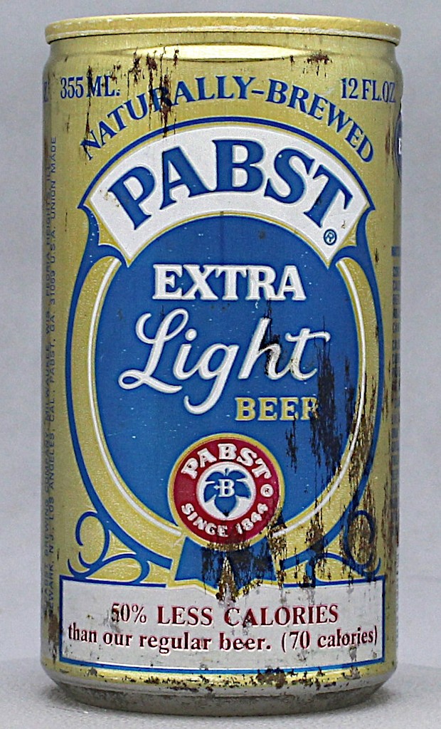 Pabst Extra Light Beer 12 Oz Tab Top Can