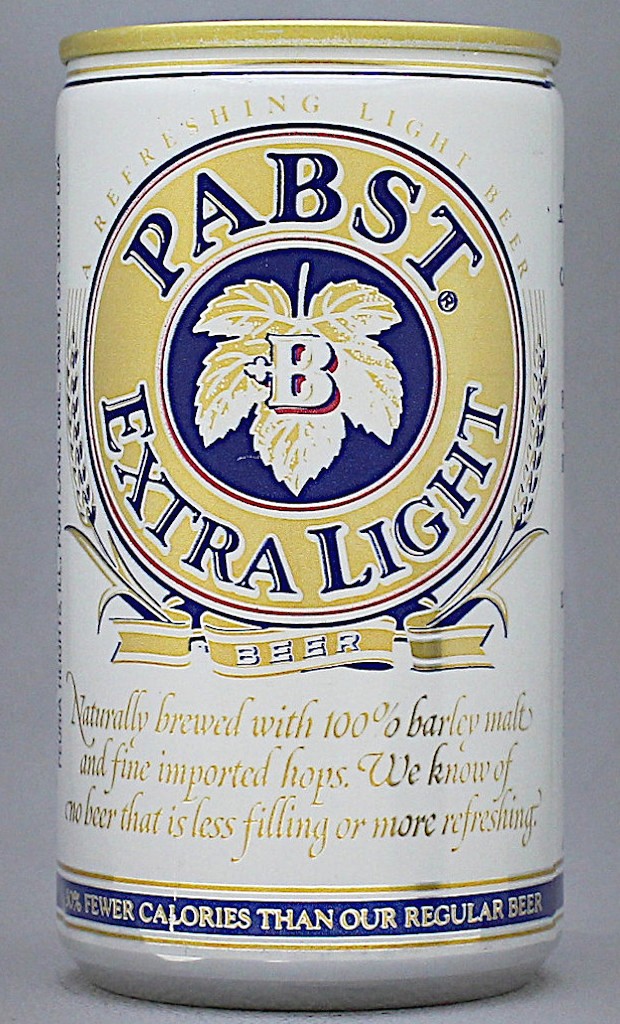 Pabst Extra Light Beer 12 Oz Tab/Stay Top Can