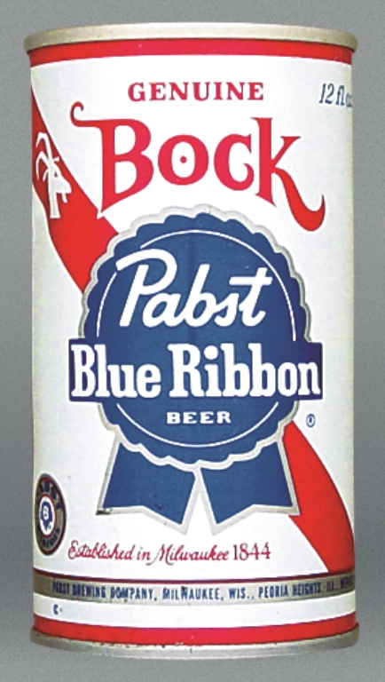 Pabst Blue Ribbon Bock 12 Oz Tab Top Can