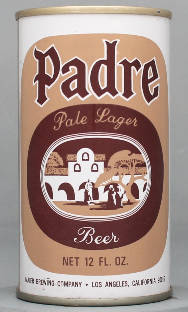 Padre Pale Lager Beer 12 Oz Tab Top Can