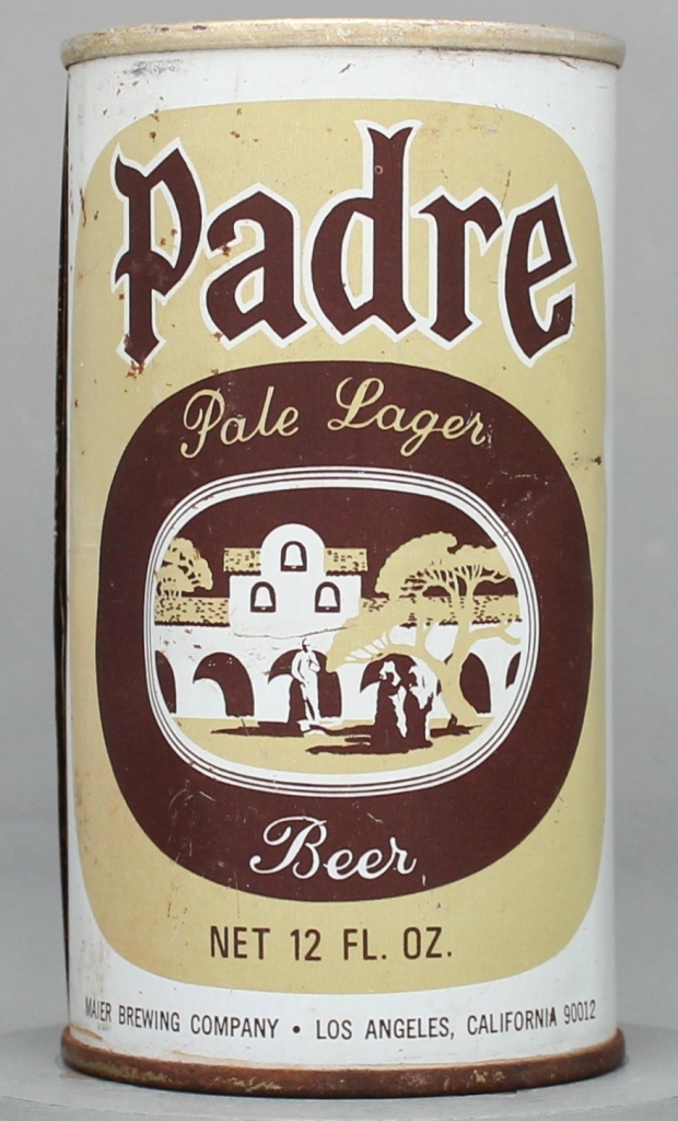 Padre Pale Lager Beer 12 Oz Tab Top Can