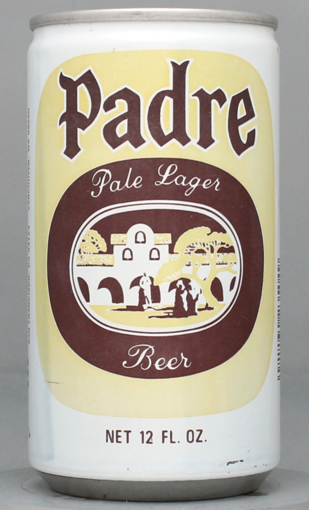 Padre Pale Lager Beer 12 Oz Tab Top Can