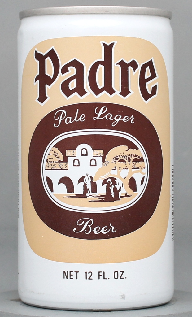 Padre Pale Lager Beer 12 Oz Tab Top Can
