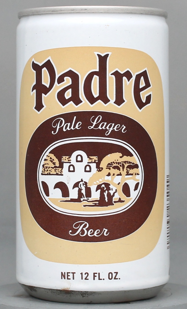 Padre Pale Lager Beer 12 Oz Tab Top Can