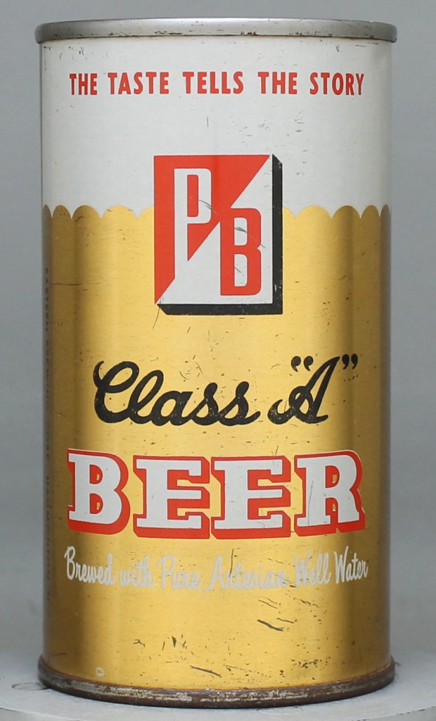 Pb Class "a" Beer 12 Oz Zip/Tab/Insert Top Can