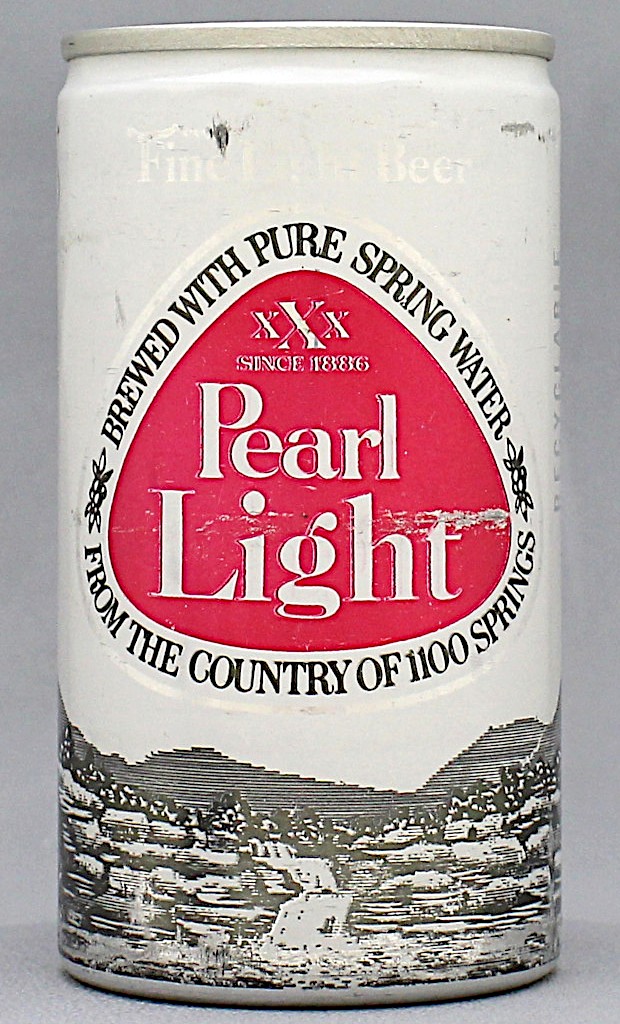 Pearl Light Beer 12 Oz Tab Top Can