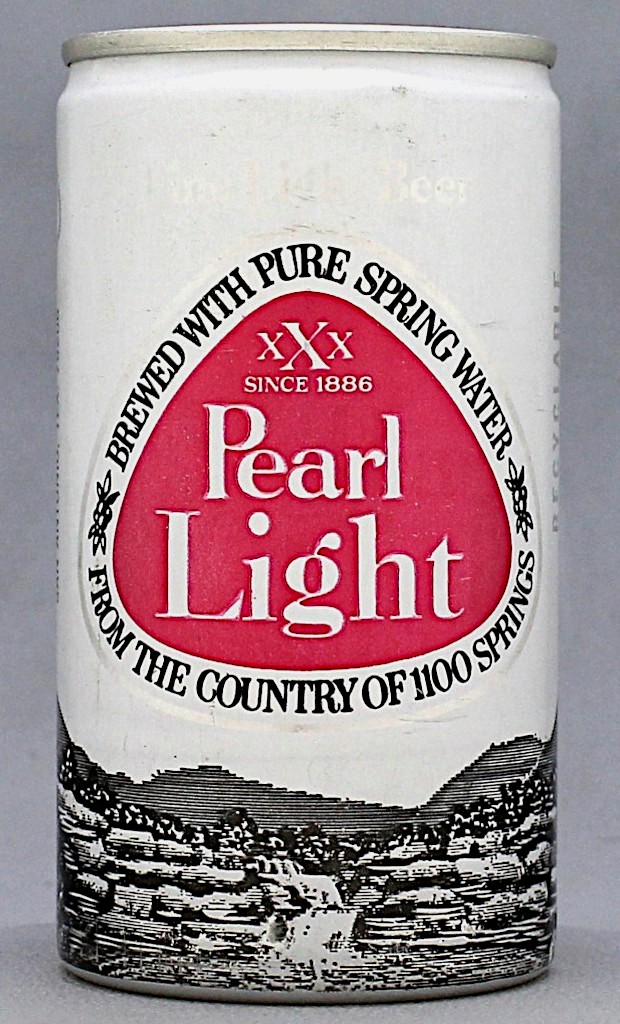 Pearl Light Beer 12 Oz Tab Top Can