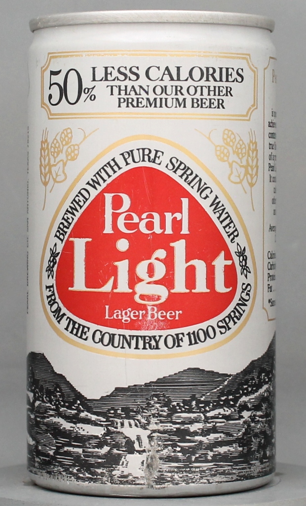 Pearl Light Lager Beer 12 Oz Tab Top Can