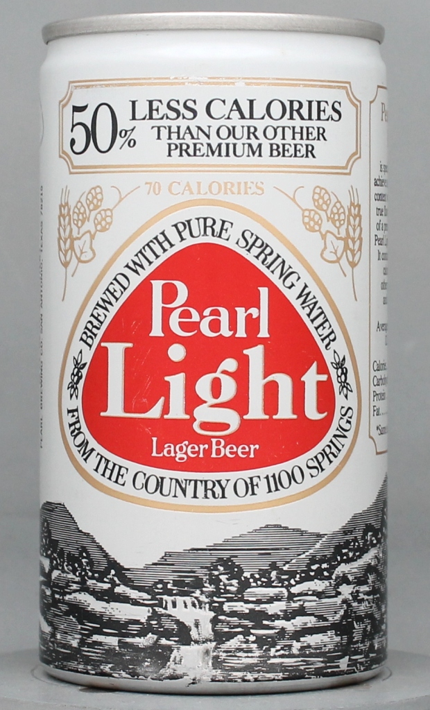 Pearl Light Lager Beer 12 Oz Tab Top Can