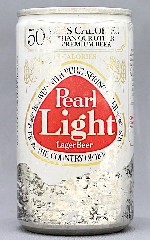 Pearl Light Lager Beer 12 Oz Tab Top Can