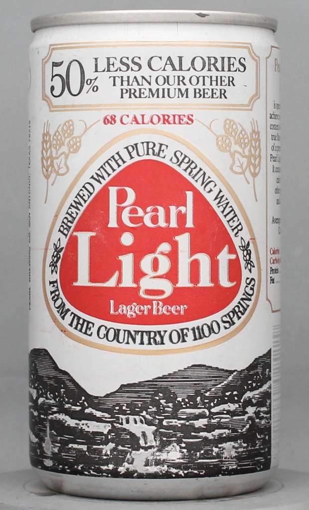 Pearl Light Lager Beer 12 Oz Tab Top Can