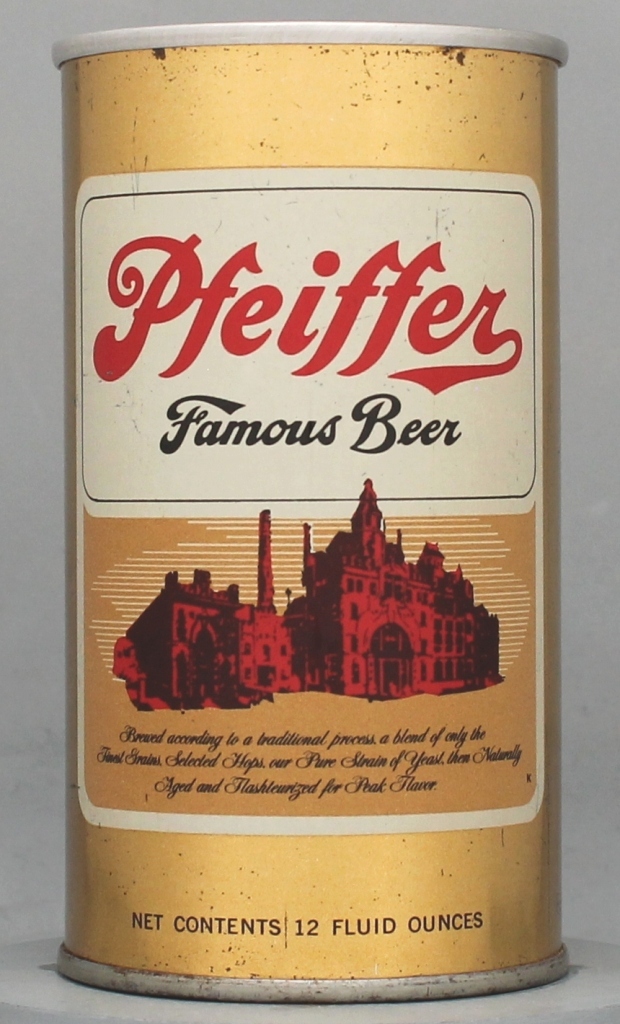 Pfeiffer Famous Beer 12 Oz Tab Top Can