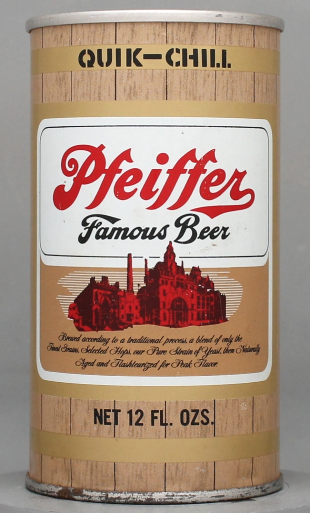 Pfeiffer Famous Beer 12 Oz Tab Top Can