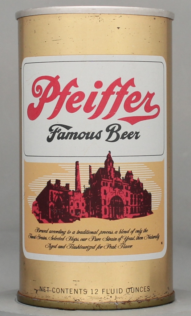 Pfeiffer Famous Beer 12 Oz Tab Top Can