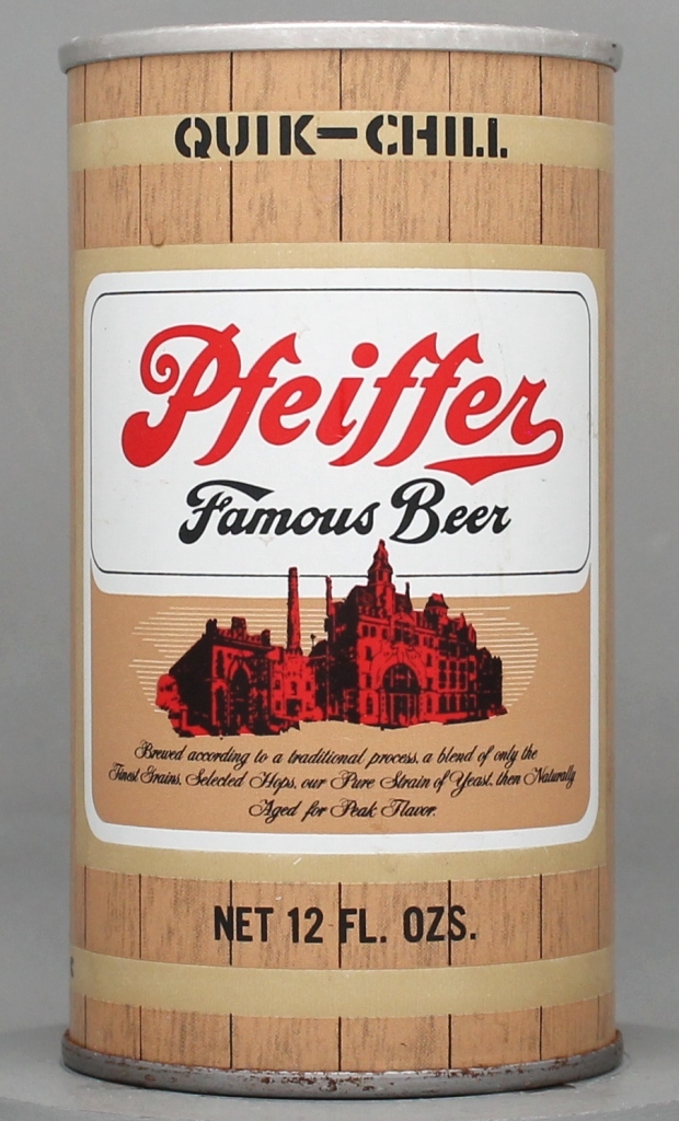 Pfeiffer Famous Beer 12 Oz Tab Top Can
