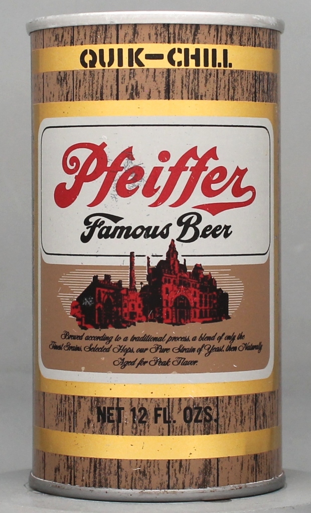Pfeiffer Famous Beer 12 Oz Tab Top Can