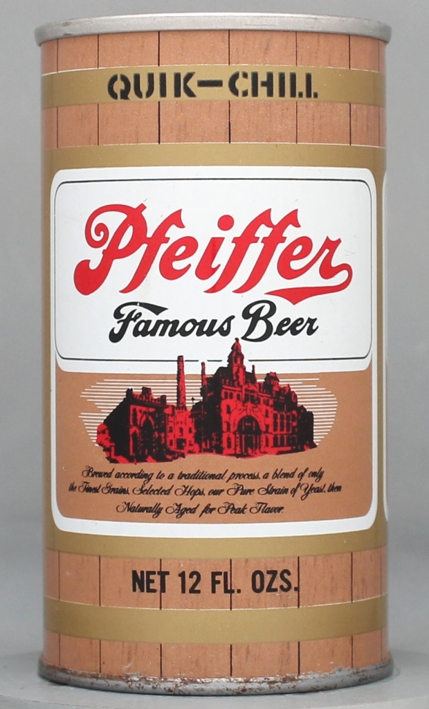 Pfeiffer Famous Beer 12 Oz Tab Top Can