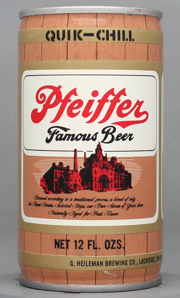 Pfeiffer Famous Beer 12 Oz Tab Top Can