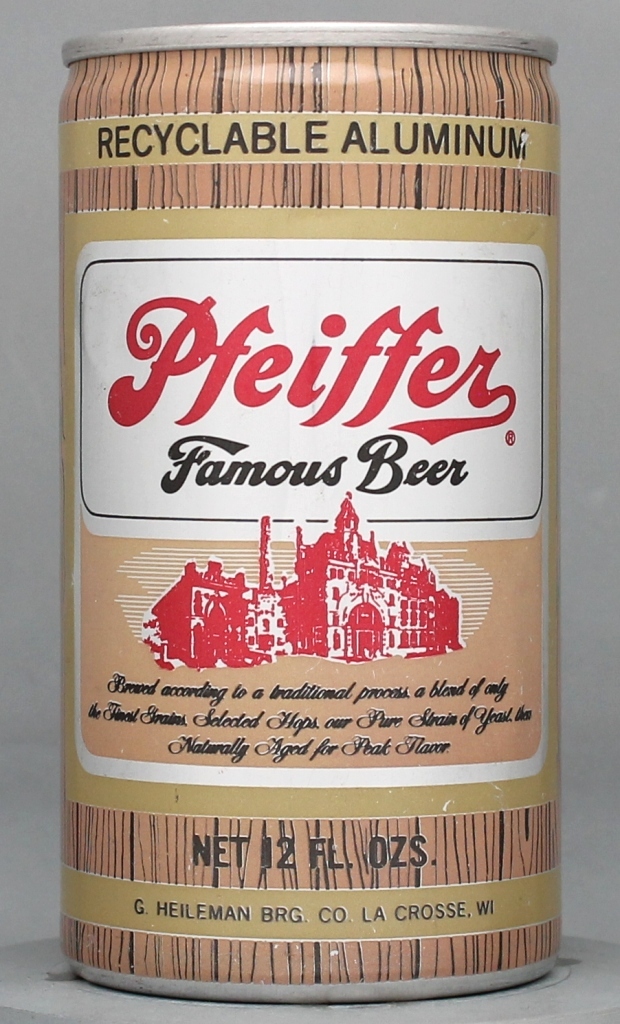 Pfeiffer Famous Beer 12 Oz Tab Top Can