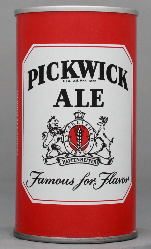Pickwick Ale 12 Oz Zip/Tab Top Can