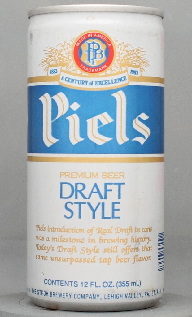 Piels Draft Style Premium Beer 12 Oz Tab/Stay Top Can