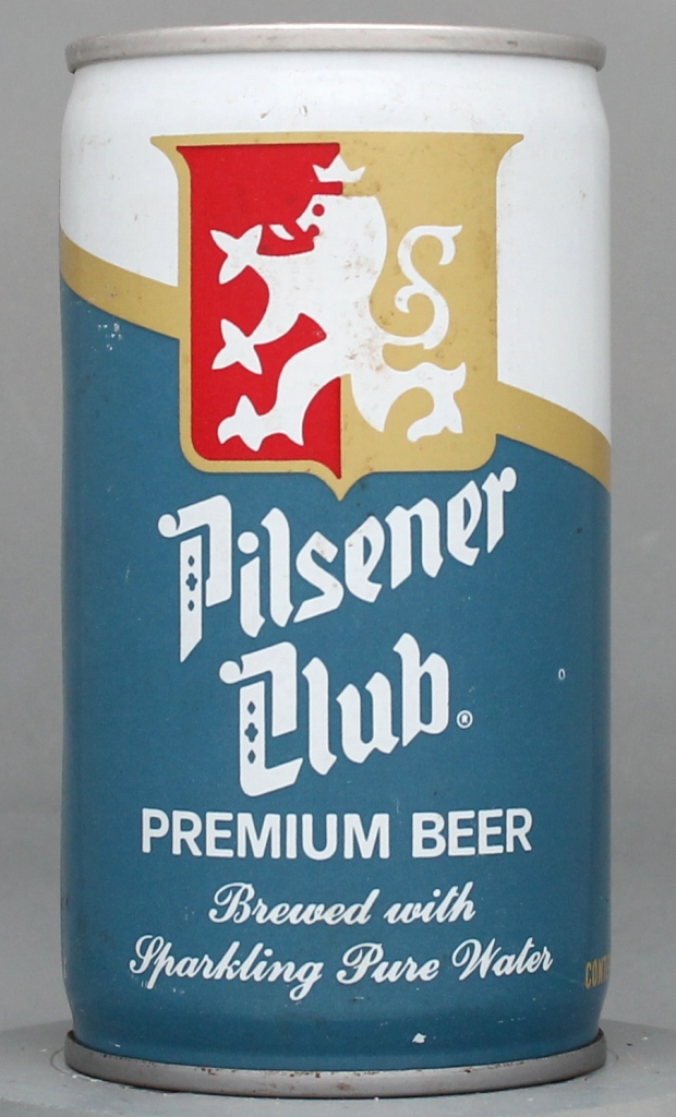 Pilsener Club Premium Beer 12 Oz Tab Top Can