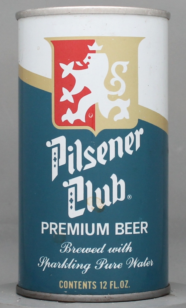 Pilsener Club Premium Beer 12 Oz Tab Top Can