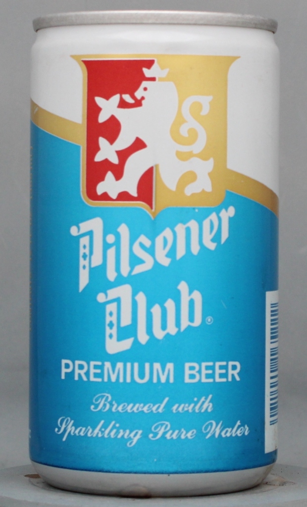 Pilsener Club Premium Beer 12 Oz Tab Top Can