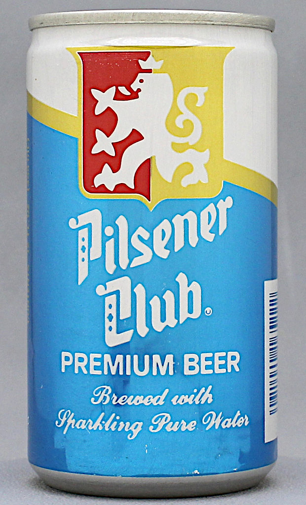 Pilsener Club Premium Beer 12 Oz Tab Top Can