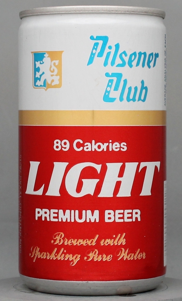 Pilsener Club Light Premium Beer 12 Oz Tab Top Can