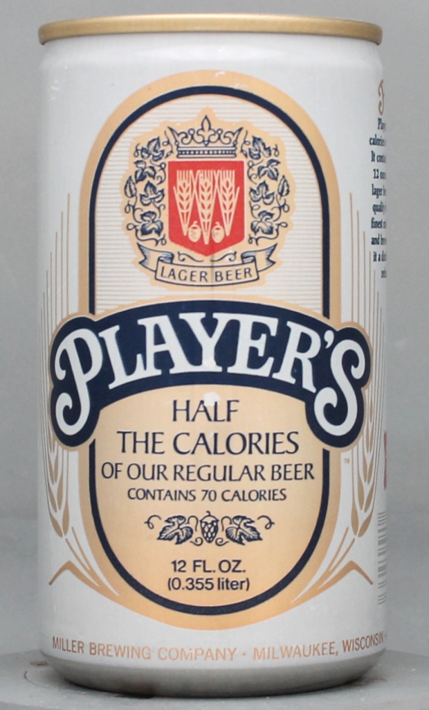 Player's Lager Beer 12 Oz Tab Top Can