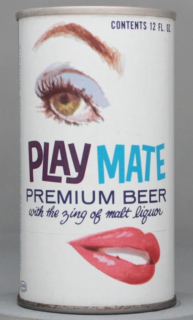 Playmate Premium Beer 12 Oz Tab Top Can