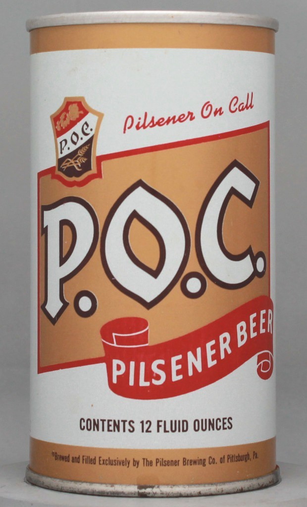 P.o.c. Pilsener Beer 12 Oz Tab Top Can
