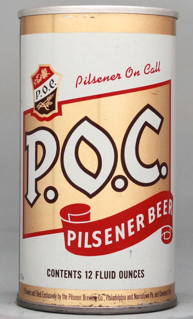 P.o.c. Pilsener Beer 12 Oz Tab Top Can