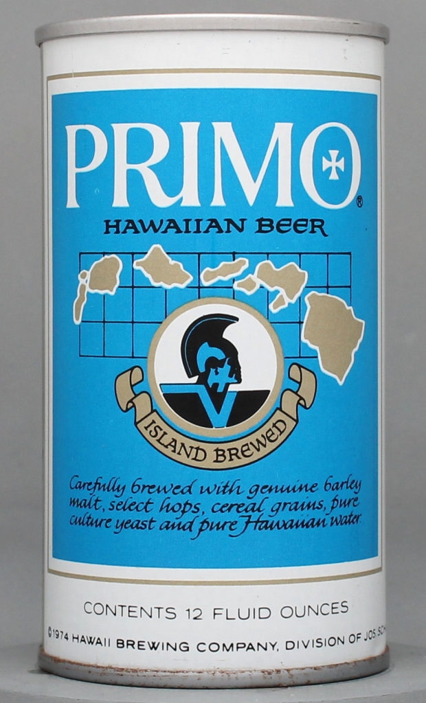 Primo Hawaiian Beer 12 Oz Tab Top Can