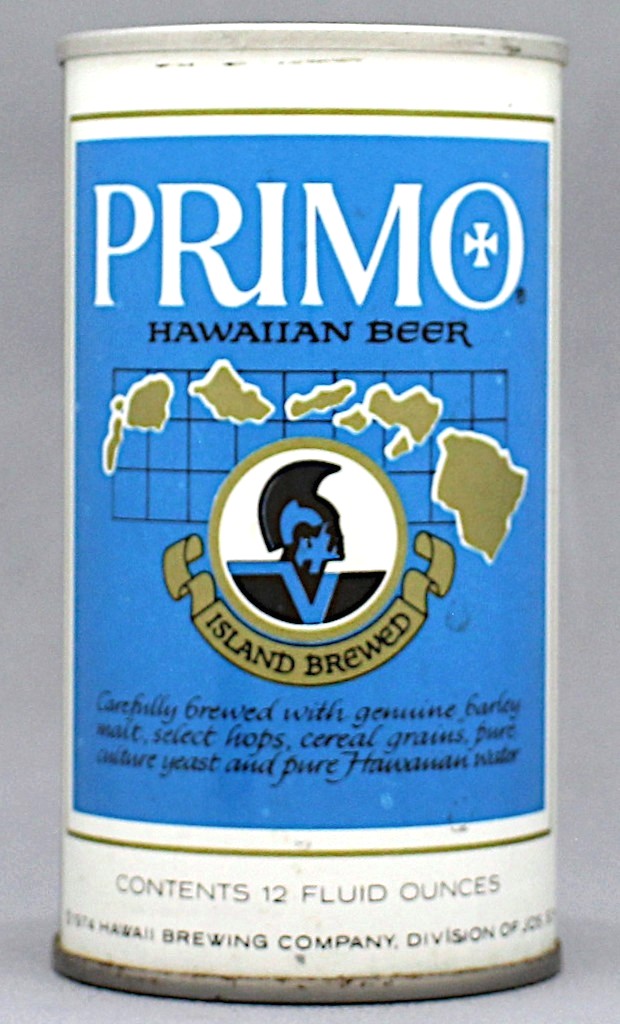 Primo Hawaiian Beer 12 Oz Tab Top Can