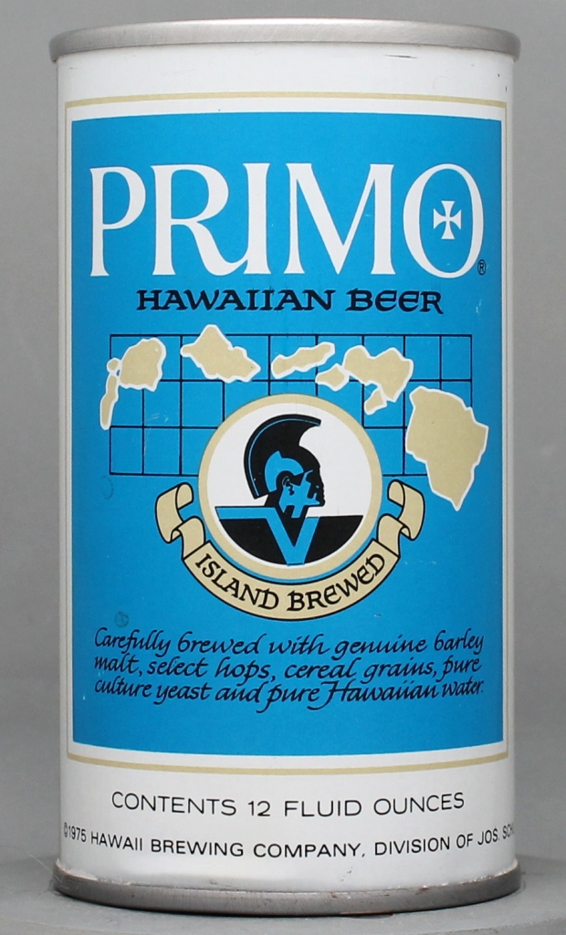 Primo Hawaiian Beer 12 Oz Tab Top Can