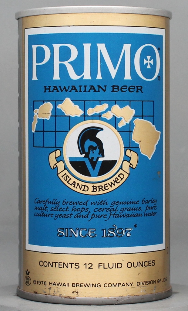 Primo Hawaiian Beer 12 Oz Tab Top Can