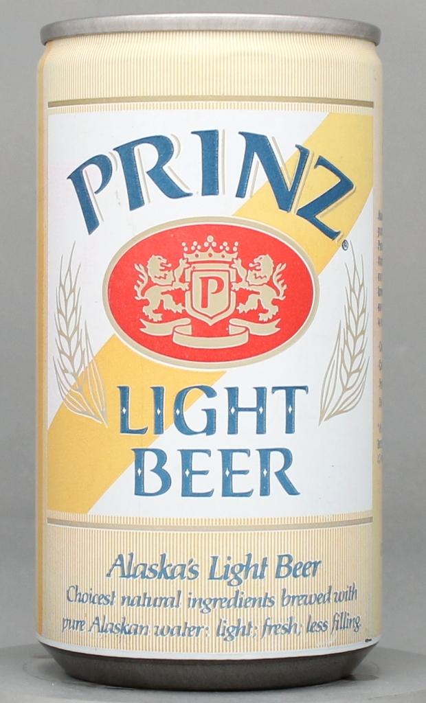 Prinz Light Beer 12 Oz Tab Top Can