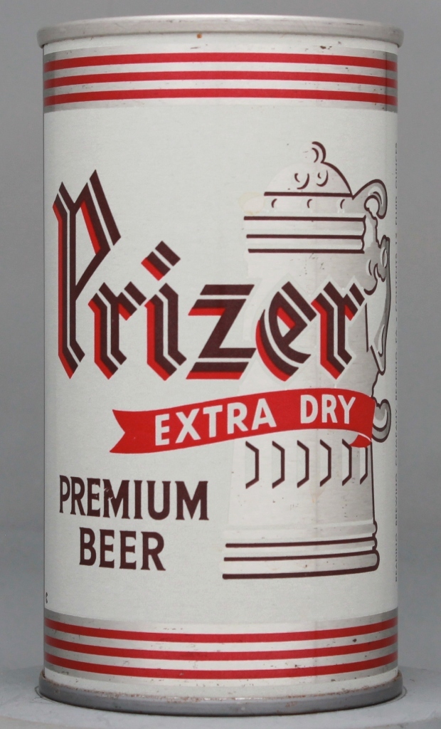 Prizer Extra Dry Premium Beer 12 Oz Tab Top Can
