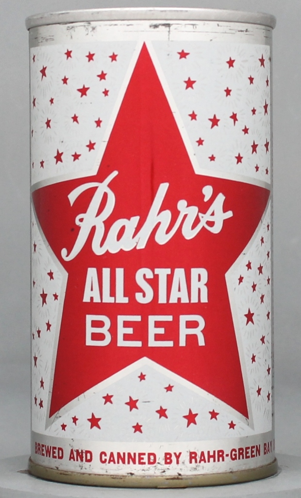 Rahr's All Star Beer 12 Oz Tab Top Can
